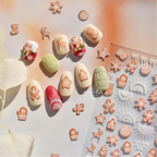 Gingerbread Man Nail Art Stickers Adhesive Embossed Xmas Tree Sticker Decals 