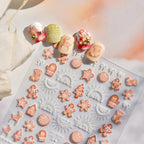 Gingerbread Man Nail Art Stickers Adhesive Embossed Xmas Tree Sticker Decals 