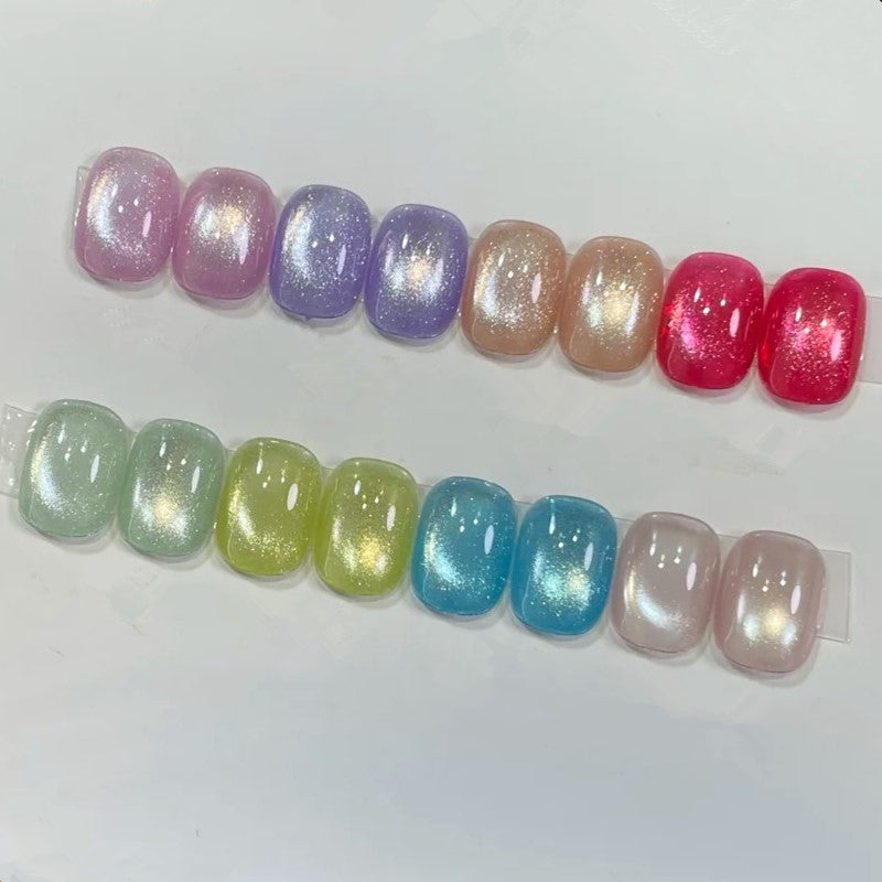 Glass Candy Cat Eye Gel - Jelly Magnetic Syrup Nail Gel Polish 12ml