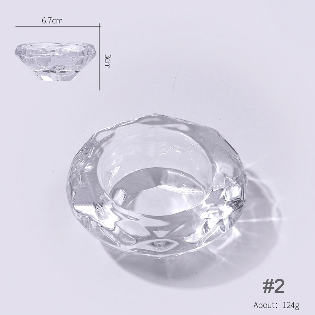 Glass Dappen Dish for Monomer & Acetone