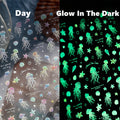 Glow in the Dark Jellyfish Nail Stickers - Luminous Ocean Decals