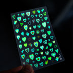 Glow in the Dark Jellyfish Nail Stickers - Luminous Ocean Decals