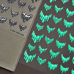 Glow in the Dark Slime Drip Nail Stickers - Luminous Neon French Tips