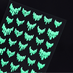 Glow in the Dark Slime Drip Nail Stickers - Luminous Neon French Tips