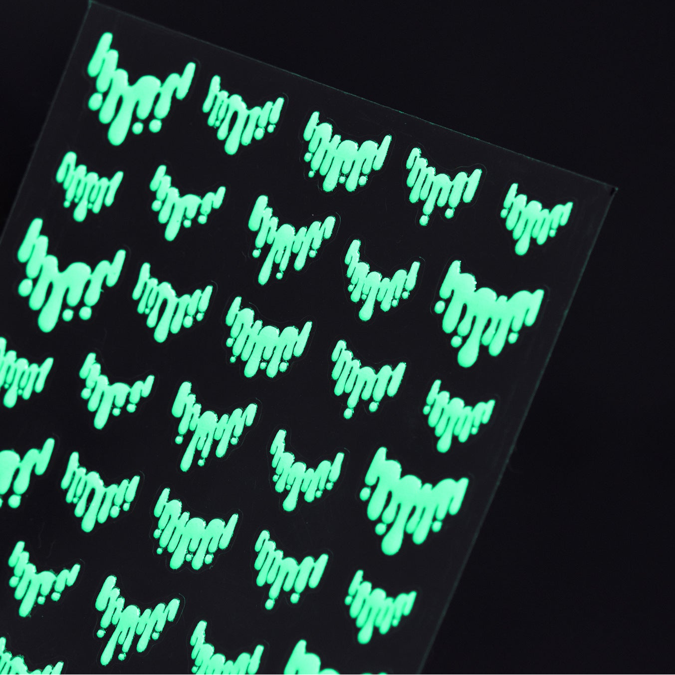 Glow in the Dark Slime Drip Nail Stickers - Luminous Neon French Tips