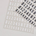 Gold Numbers Nail Art Stickers Adhesive Embossed Gothic Numbers Sticker Decals 