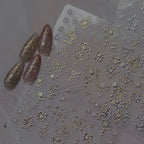 Gold Totem Nail Art Stickers Vintage Damask Adhesive Sticker Decals MS610