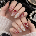 Gold Vine & Aurora Floral Nail Stickers | Iridescent Botanical Decals 6253