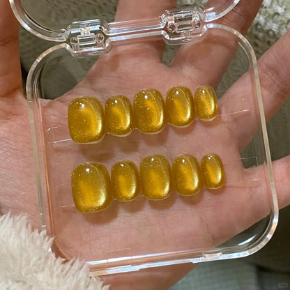 Holographic Magnetic Cat Eye Gel Polish For Autumn