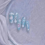 Golden Seahorse Nail Art Stickers Metal Shell Starfish Adhesive Embossed Sticker Decals 