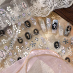 Goth & Y2K Nail Stickers - Crosses, Chains, Evil Eyes Dark Arts Decals 