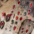 Goth & Y2K Nail Stickers - Crosses, Chains, Evil Eyes Dark Arts Decals 1539