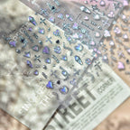 Gothic Punk Nail Stickers | Edgy Heart Cross Skull Chain Nail Art Decals