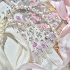 Gothic Punk Nail Stickers | Edgy Heart Cross Skull Chain Nail Art Decals