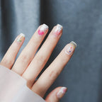 Graffiti Flower Nail Art Stickers Adhesive Embossed Cute Heart Sticker Decals KX041