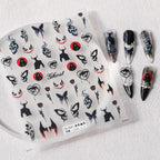 Halloween Nail Art Stickers Adhesive Slider Ghost Sticker Decals TS2340