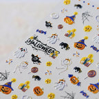Halloween Nail Stickers | Cute Spooky Pumpkin Ghost Bat Nail Decals TS3863