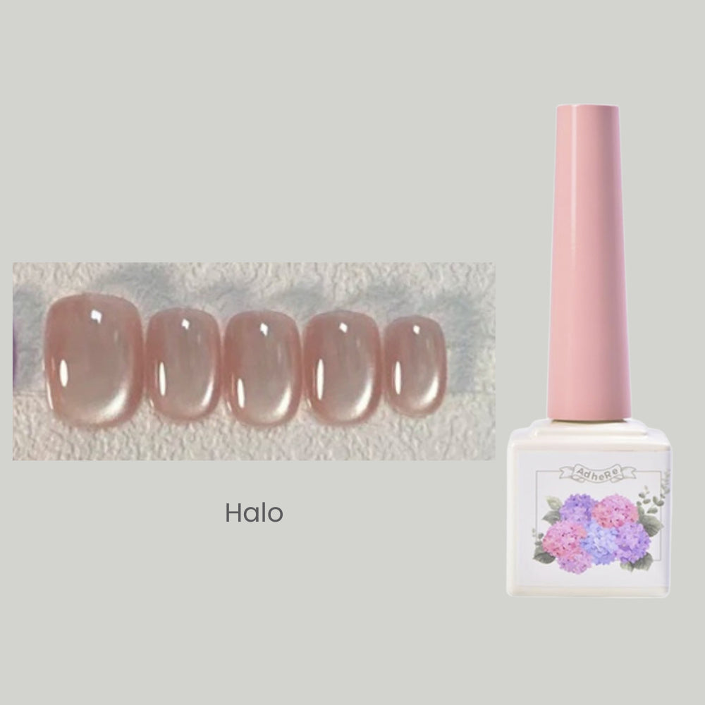 Sheer Nude Cat Eye Gel Polish - Shimmer Magnetic Nail Gel 12ml