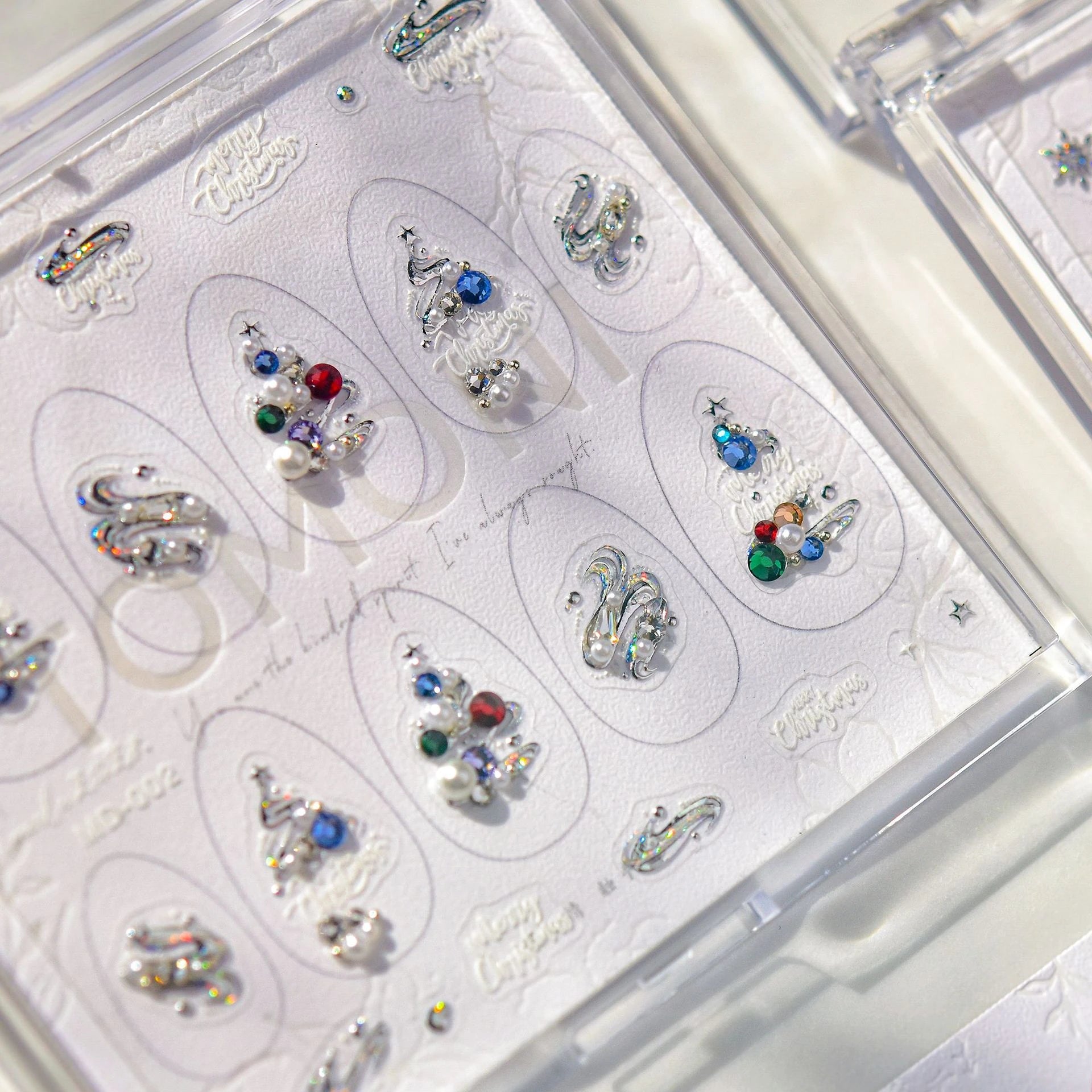 Handmade 5D Christmas Nail Charms Set