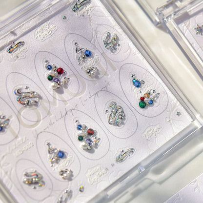 Handmade 5D Christmas Nail Charms Set