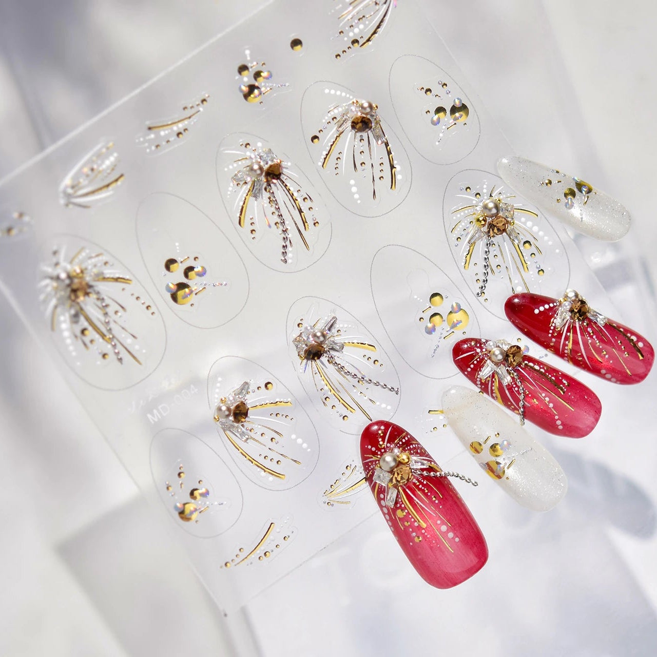 Handmade 5D Christmas Nail Charms Set