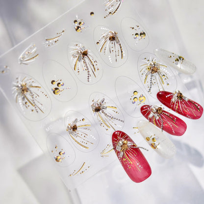 Handmade 5D Christmas Nail Charms Set