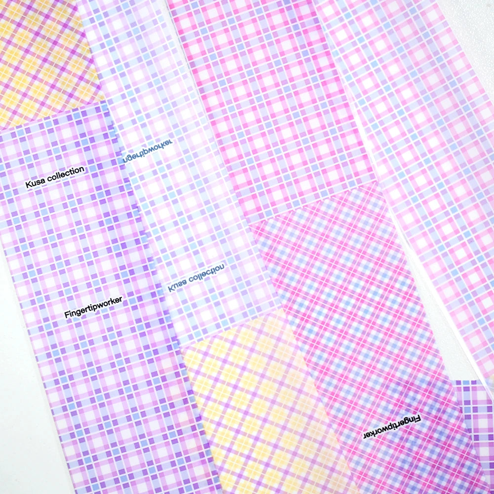 Heritage Plaid & Gingham Nail Foil Collection - 386