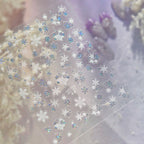 Holo Glitter Winter Snowflake Nail Stickers