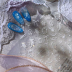 Holo Jellyfish & Bow Nail Stickers - Mermaidcore Decals 1452