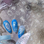 Holo Jellyfish & Bow Nail Stickers - Mermaidcore Decals