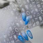Holo Jellyfish & Bow Nail Stickers - Mermaidcore Decals