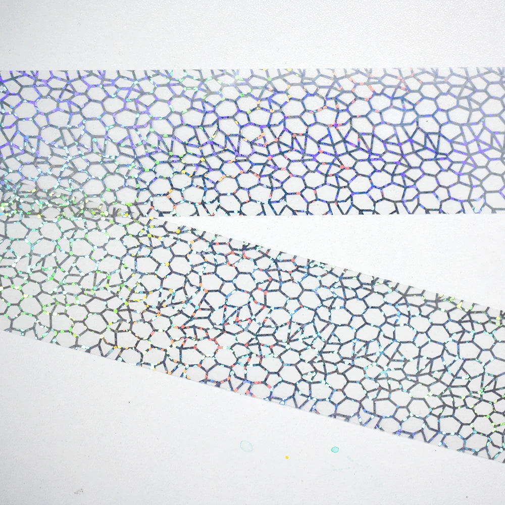 Holographic Mosaic Nail Foil Strip 100cm