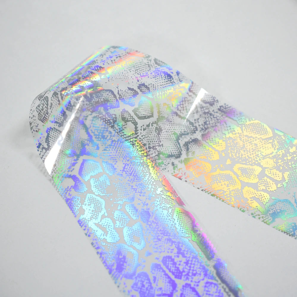 Holographic Snakeskin Nail Foil Strip 100cm