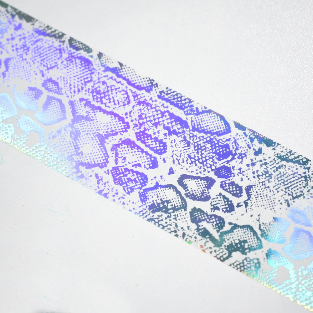 Holographic Snakeskin Nail Foil Strip 100cm