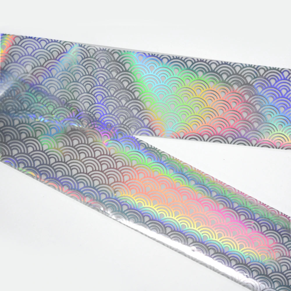 Holographic Wave Nail Foil Strip 100cm