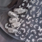 Holographic 5D Flower Nail Stickers 3979