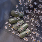 Holographic 5D Flower Nail Stickers 3979