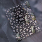 Holographic 5D Flower Nail Stickers 3979