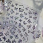 Holographic Butterfly Jelly Nail Stickers 