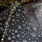 Holographic Glitter Snowflake Nail Stickers to5415