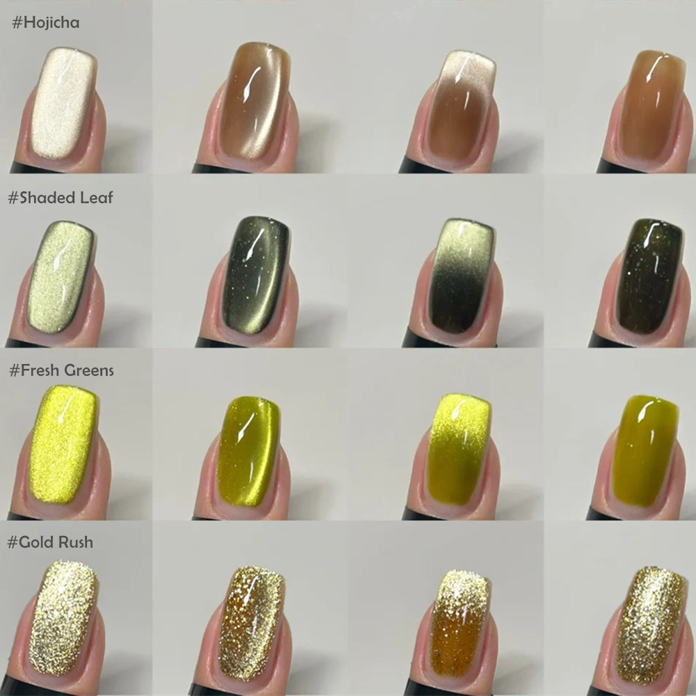 Holographic Magnetic Cat Eye Gel Polish For Autumn