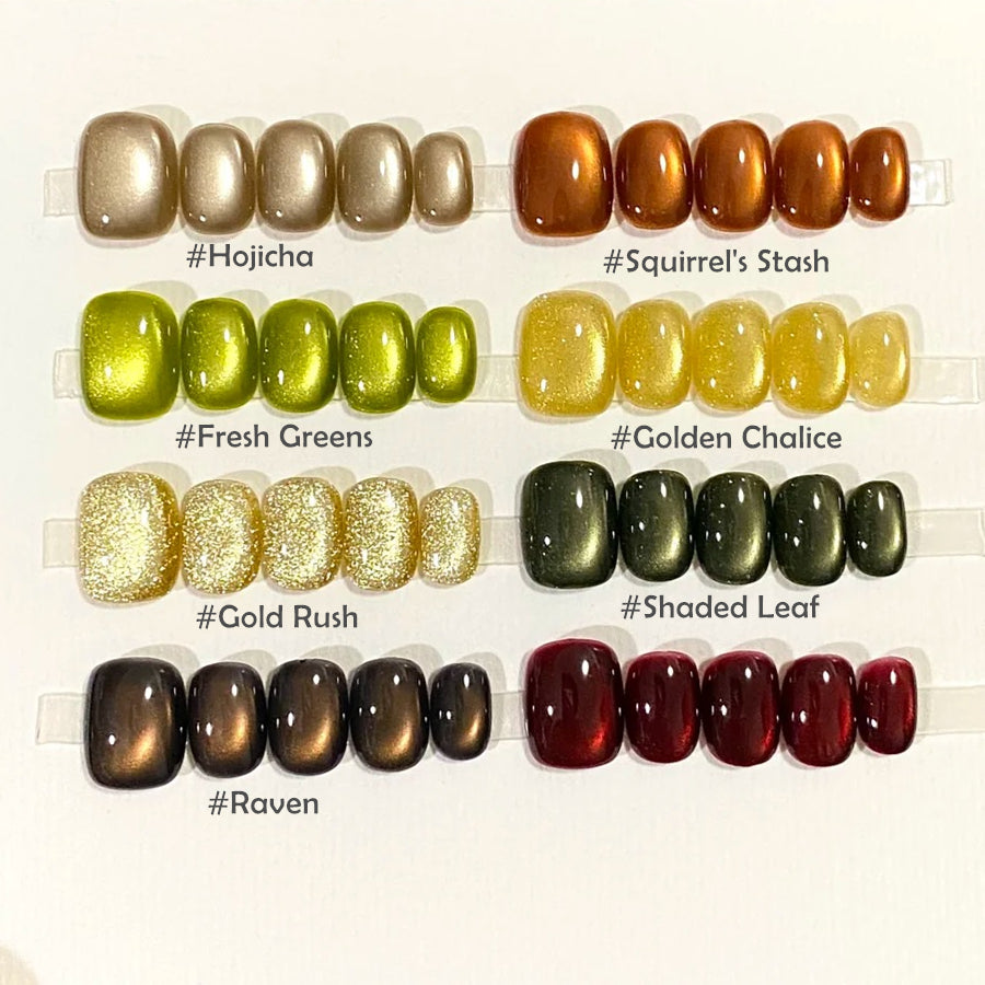 Holographic Magnetic Cat Eye Gel Polish For Autumn