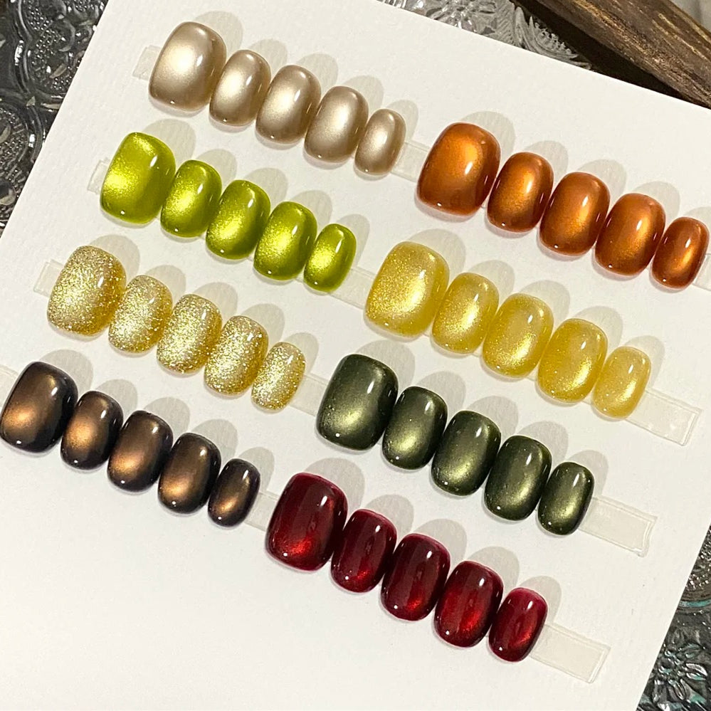 Holographic Magnetic Cat Eye Gel Polish For Autumn