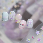 Holographic Star Nail Stickers - Y2K Kawaii DIY Nail Art Decals 5561
