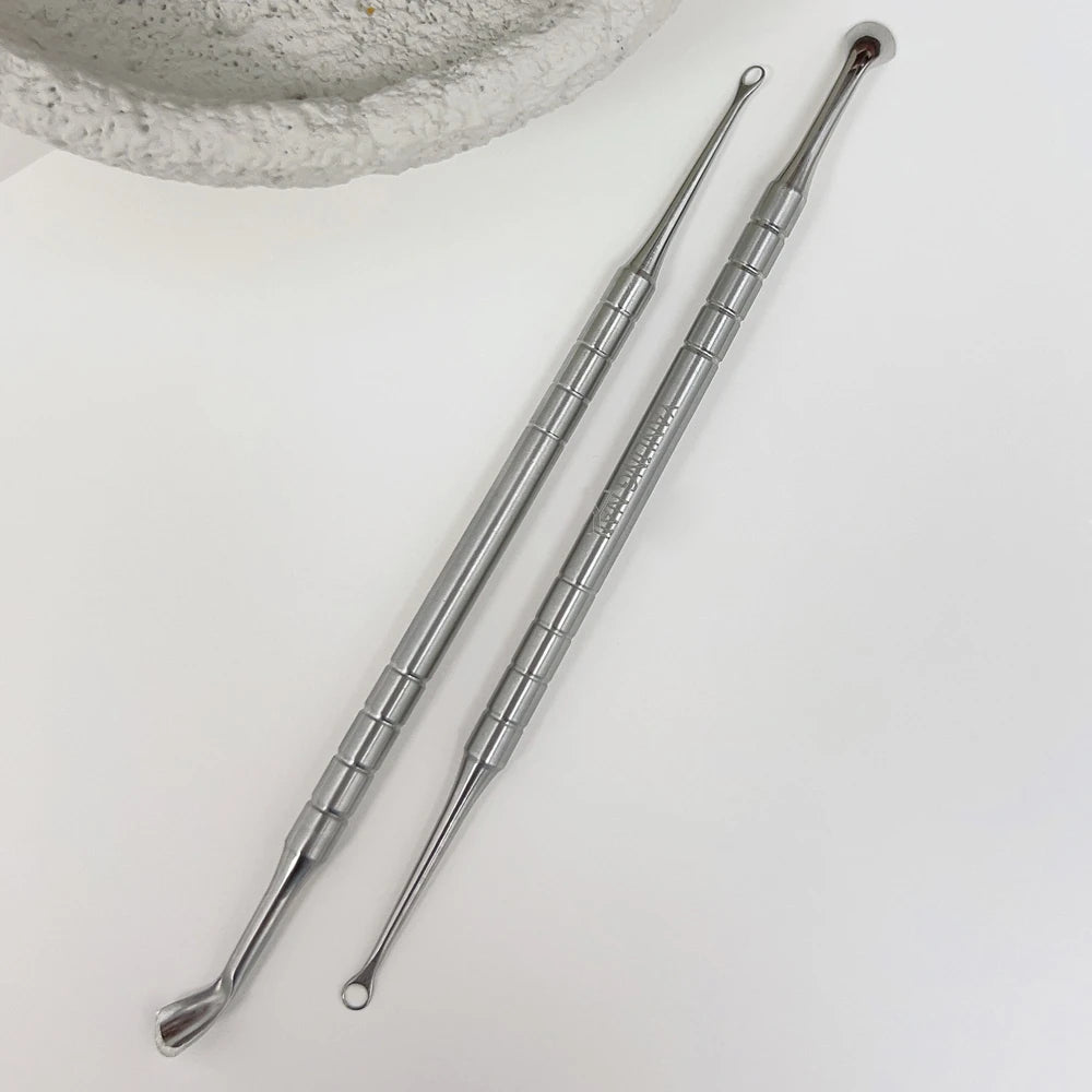 Horseshoe Double-Head Steel Cuticle Pusher - Artisan Hand-Polished