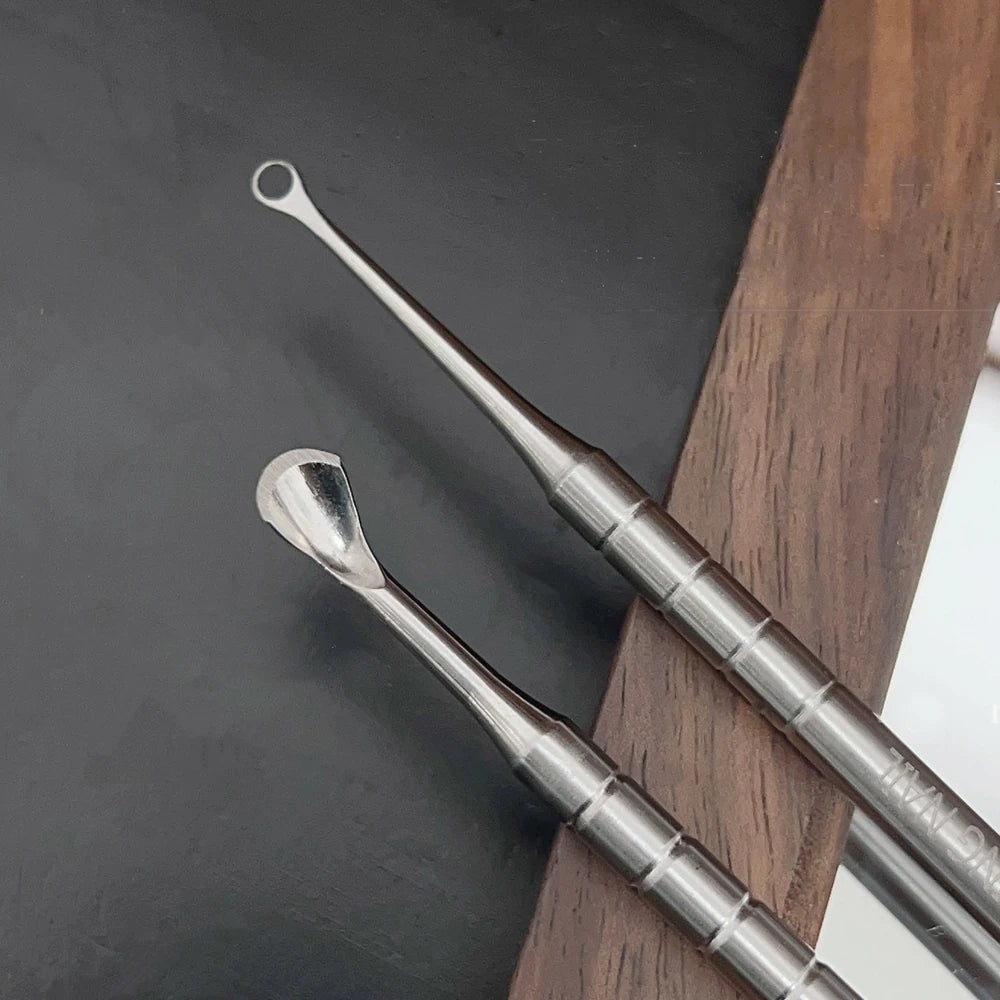 Horseshoe Double-Head Steel Cuticle Pusher - Artisan Hand-Polished