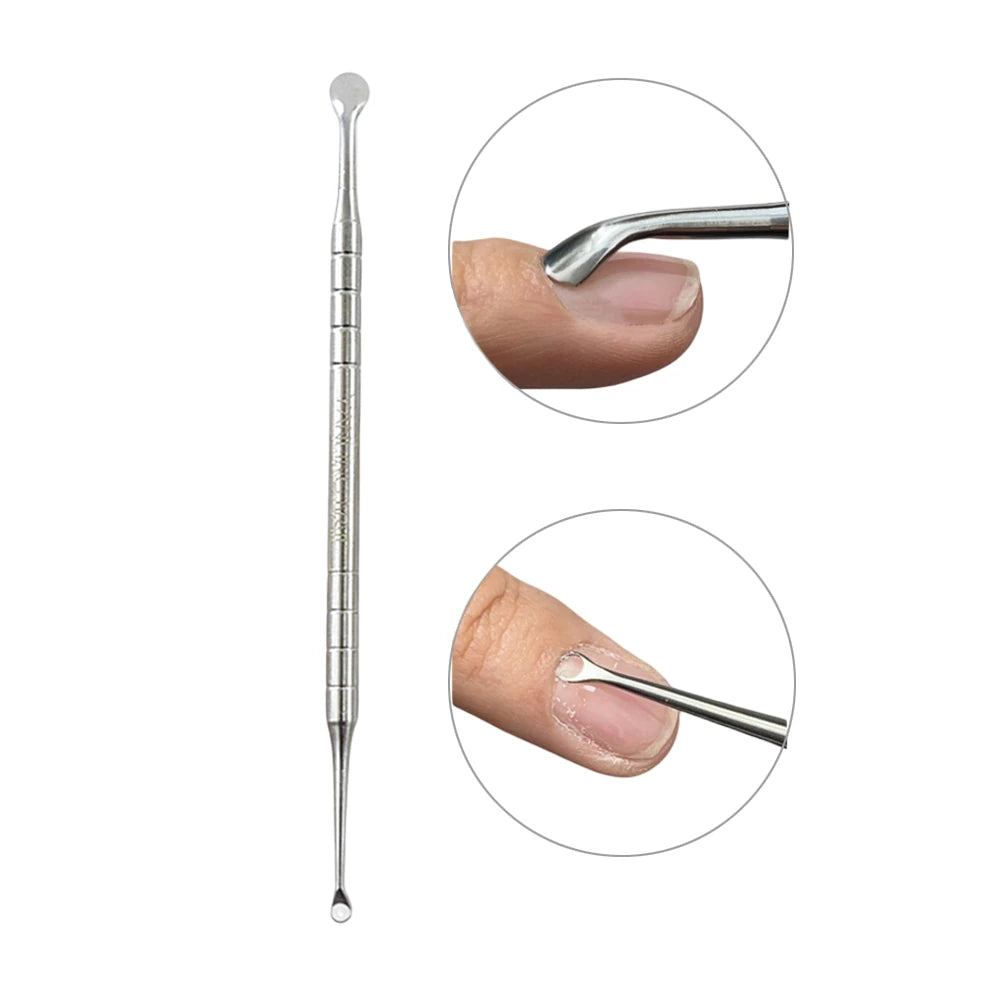 Horseshoe Double-Head Steel Cuticle Pusher - Artisan Hand-Polished