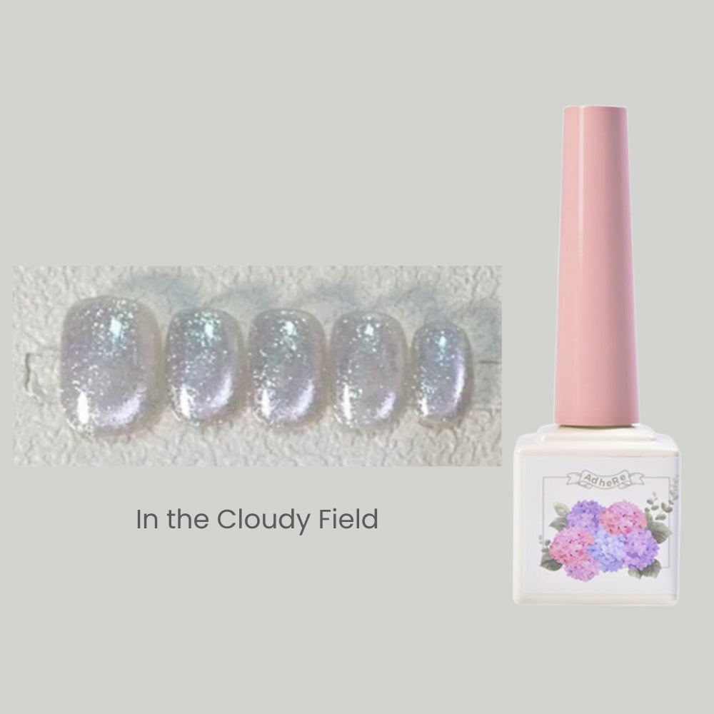 Sheer Nude Cat Eye Gel Polish - Shimmer Magnetic Nail Gel 12ml