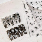 Ink Paint Floral Nail Art Stickers Adhesive Slider Leaf Vine Sticker Decals TS3140