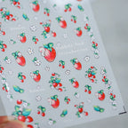 Summer Fruit Nail Art Stickers Adhesive Slider Cute Strawberry Sticker Decals KX267